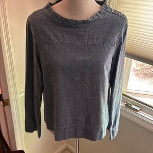 J Crew denim top size 8